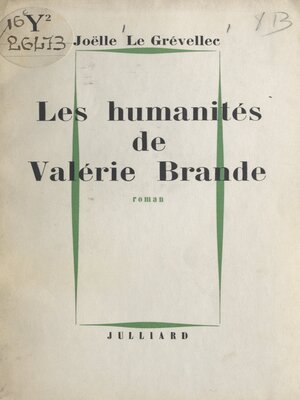 cover image of Les humanités de Valérie Brande